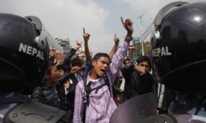 Protest over slow aid delivery is growing loader: here even in Kathmandu