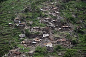 Villag in Gorkha: one of hundreds others in the worst-hit districts