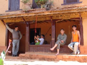 Before the earthquake hit Palanchowk village in Kavre: Dashain happiness