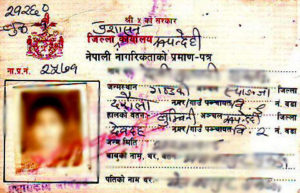 Many locals lost their citizenship card in the rubble - and could not get a victim ID card for the same reason