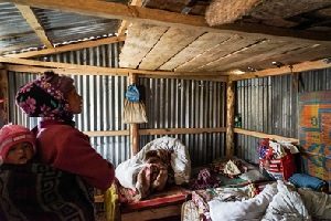 "We ended up keeping wooden planks just above her [baby's] bed to avoid due from falling down on her." Pisang Lama.