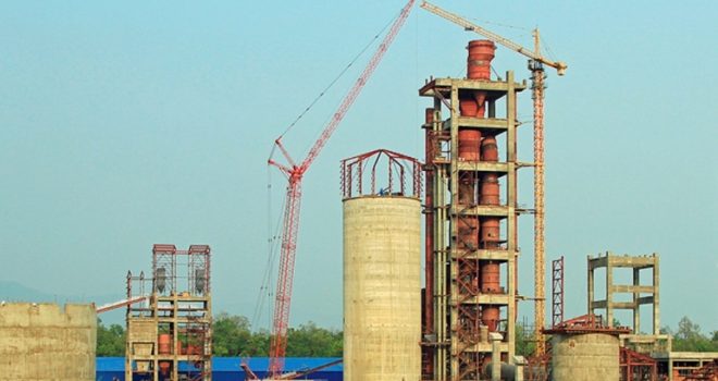 Cement hub about to grow bigger: another cement factory under construction in Nawalparasi (central Terai)