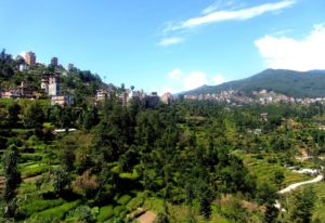 Charikot before the town was devastated by the earthquake in 2015