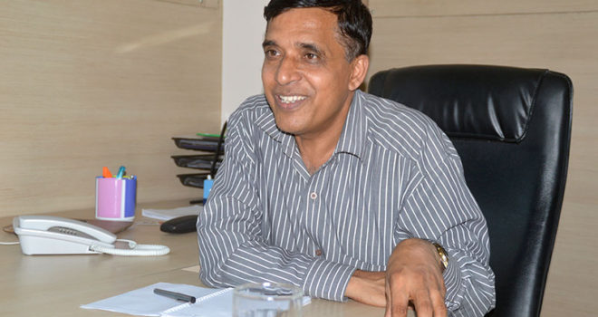 Balananda Poudel, chief of the Local Bodies Restructuring Commission, was just about to release the commission