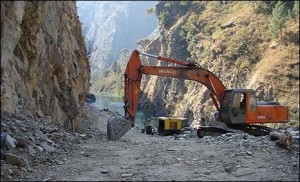 Chinese-funded road works from the border, south: upgrading the old trade routes