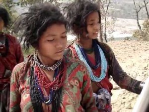 "It is our practice that child delivery takes place on a tuft of the babiyo grass". Raute women